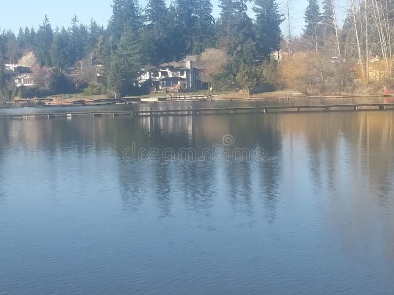 Reflection of Goodwin Lake stock photo. Image of lake 176075064