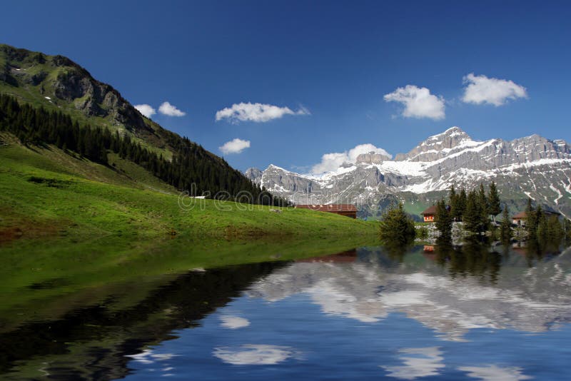 Reflection of Swiss Alps, Switzerland