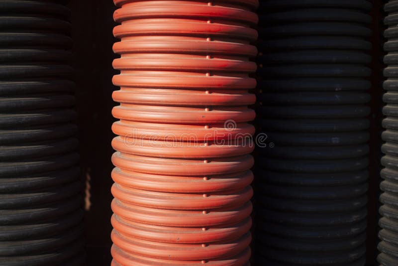 Reflective surface. Finned tube. royalty free stock photos