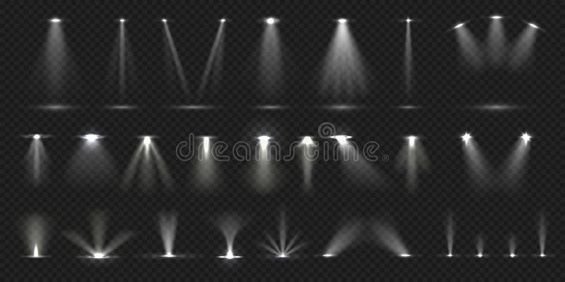 Reflector în scenă. afișare scenă cu efect de lumină aprins scenă scenă scenă concert scenă pentru clubul disco galerie teatru. re stock illustration