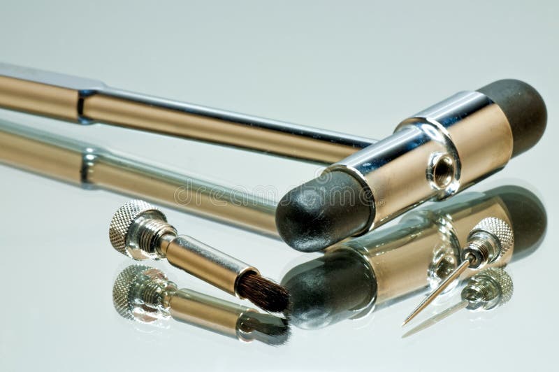 Reflex hammer stock image. Image of neurology, clinic 17982119