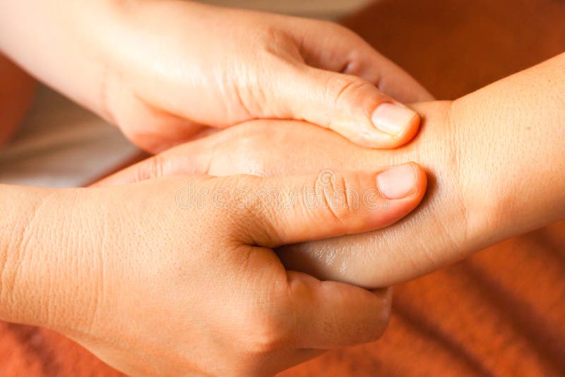 Reflexology Hand massage