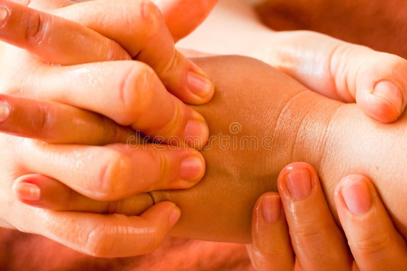 Reflexology Hand massage