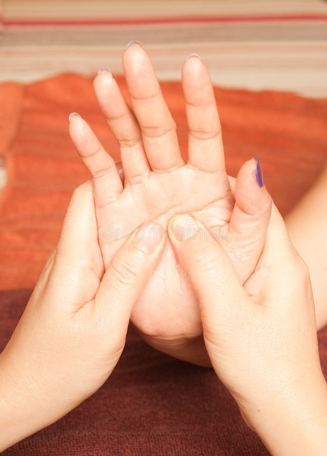 Reflexology Hand massage, spa hand treatment