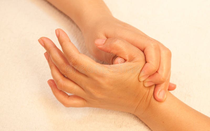 Reflexology Hand Massage Spa Hand Treatment Stock Image Image Of