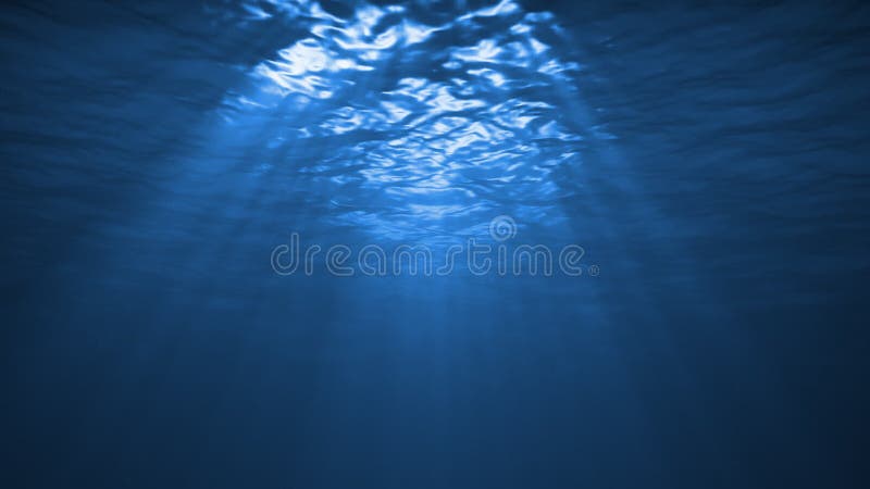 Reflexão subaquática no oceano