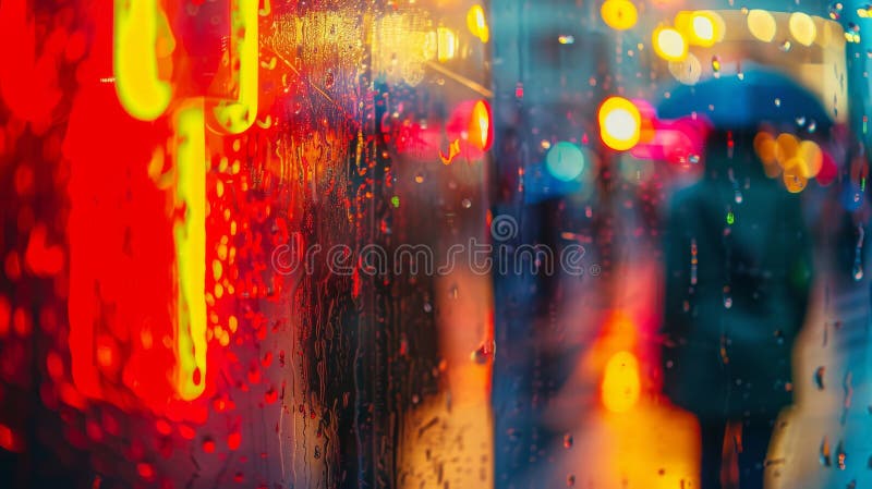 Reflections Of A City In Tears. The Intimacy Of Rain And Light. Generative AI. AI generated. Reflections Of A City In Tears. The Intimacy Of Rain And Light. Generative AI. AI generated