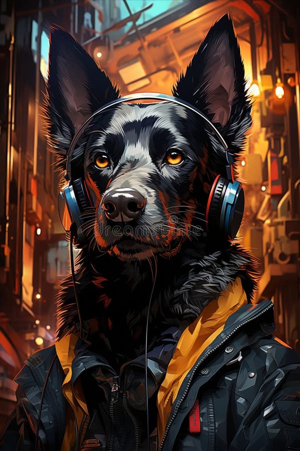 Step into a world of cyberpunk allure with this digital illustration featuring a Belgian Sheepdog. Inspired by the iconic Syd Mead, this artwork boasts neon accents, futuristic elements, and a cool color palette. The Belgian Sheepdog is depicted in a contemplative mood, blending modernity with deep canine introspection. With a stylization level of 1000 and a 2:3 aspect ratio, this piece adds a captivating touch to any cyberpunk-themed collection. Step into a world of cyberpunk allure with this digital illustration featuring a Belgian Sheepdog. Inspired by the iconic Syd Mead, this artwork boasts neon accents, futuristic elements, and a cool color palette. The Belgian Sheepdog is depicted in a contemplative mood, blending modernity with deep canine introspection. With a stylization level of 1000 and a 2:3 aspect ratio, this piece adds a captivating touch to any cyberpunk-themed collection.