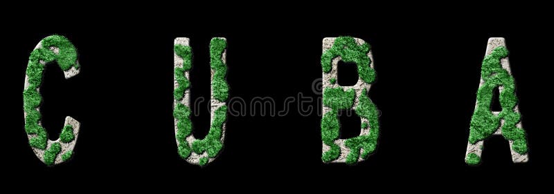 Reforestación cubana y mensaje climático Una tipografía verde sostenible
