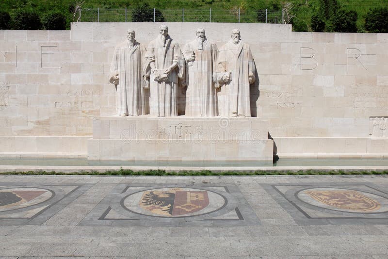 Reformation Wall in Swiss Bastions Park, Geneva