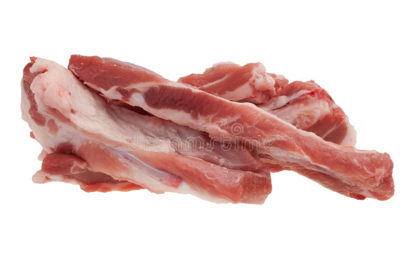 Reforços de carne de porco crus - carne crua fotos de stock Reforços de carne de porco crus - carne crua fotos de stock