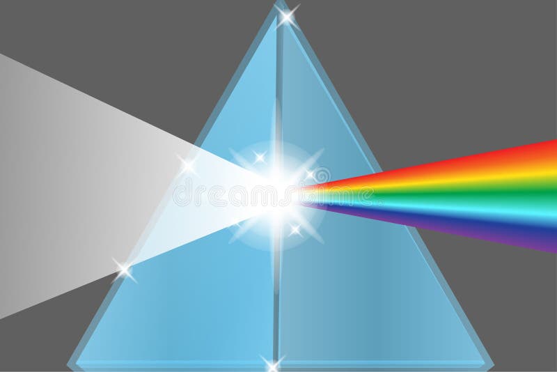 Refraction Of Light Prism Light Effect Illustration For Concept