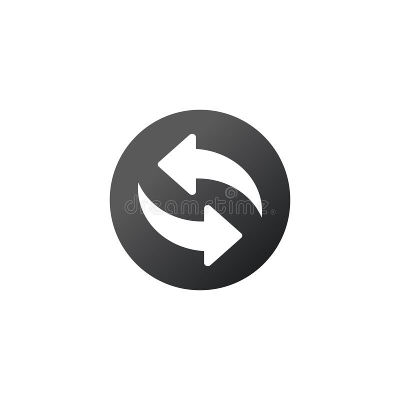 Refresh, Reload Isolated Flat Web Mobile Icon. Vector illustration isolated on white background royalty free illustration Refresh, Reload Isolated Flat Web Mobile Icon. Vector illustration isolated on white background royalty free illustration