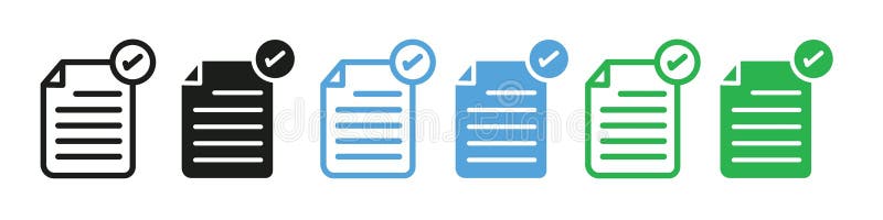 Refresh and Update Icon for Document and File Management. Update document icon Vector symbol or sign set collection in black and white outline