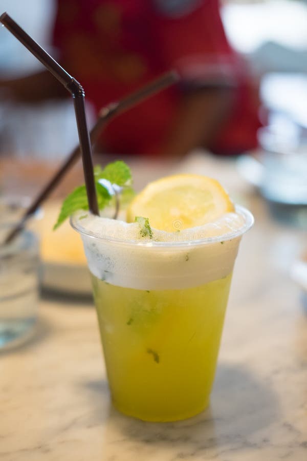 Refreshing Drink Lemon Soda Stock Image Image of healthy, drink 97031355