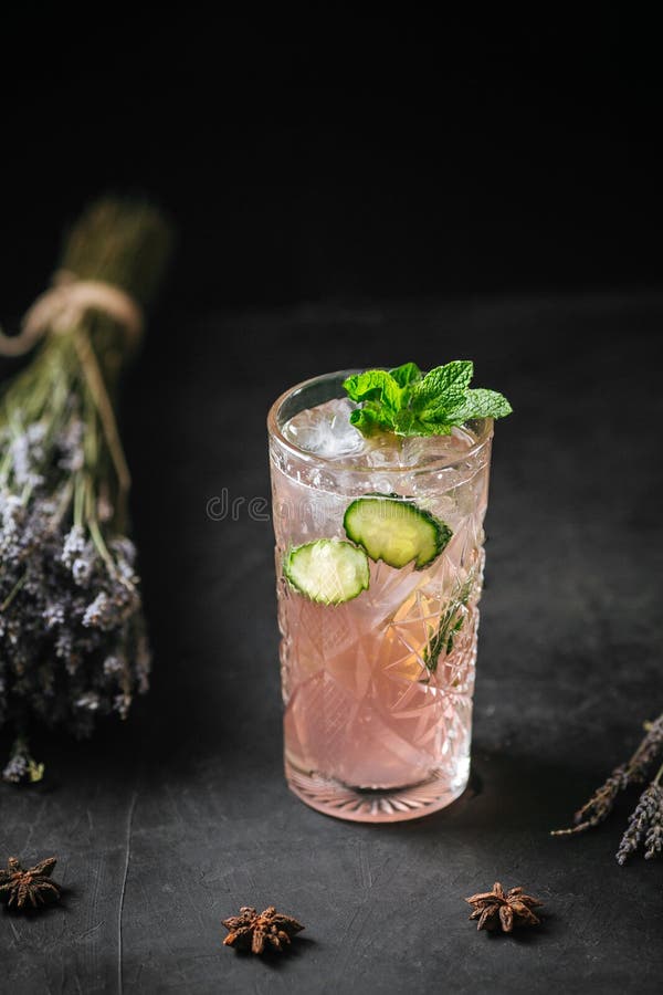 Refreshing Fruit Lemonade Cocktails Mint Stock Photo Image of