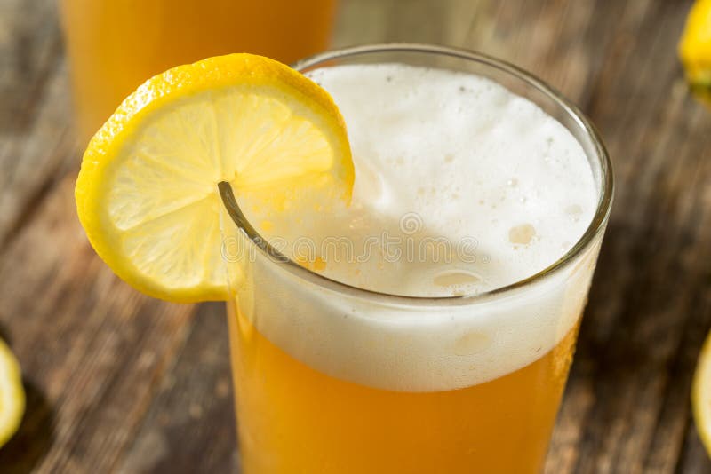 Refreshing Lemon Beer Shandy royalty free stock photos