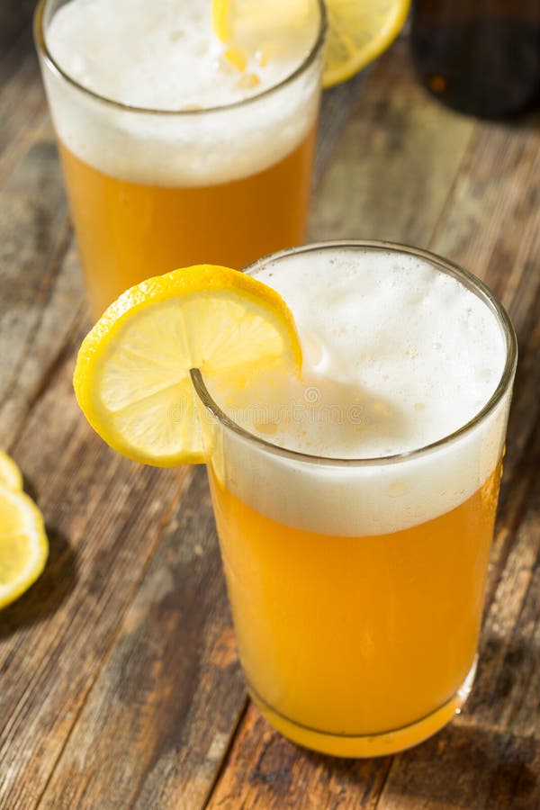 Refreshing Lemon Beer Shandy royalty free stock image