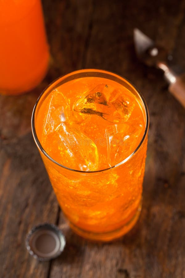 Refreshing Orange Cream Soda Stock Image Image of carbonated