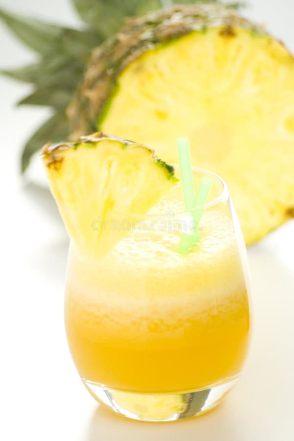 Refreshing pineapple and orange milkshake