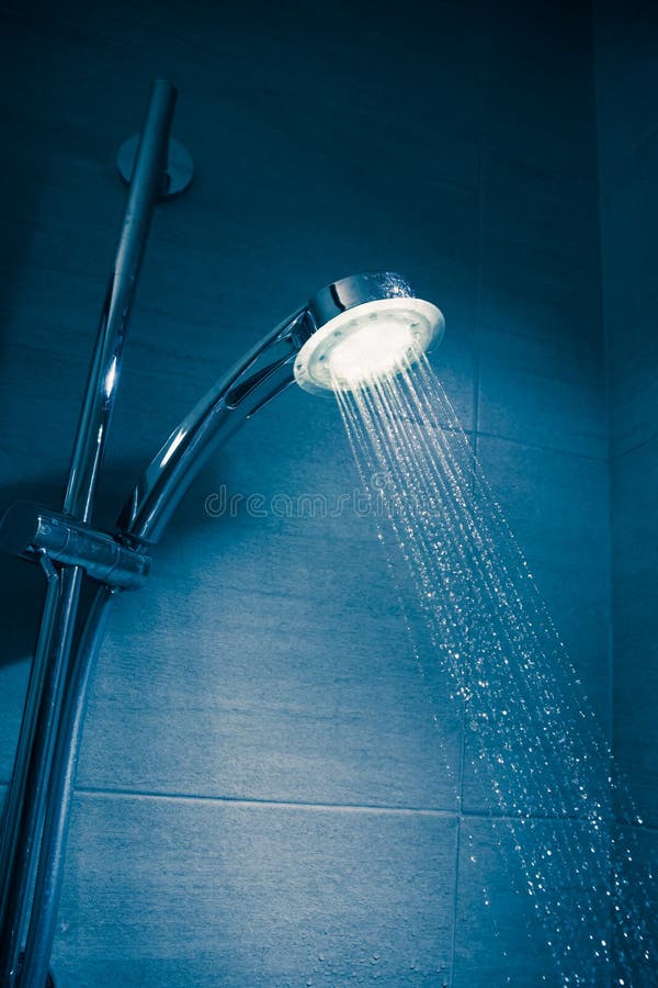 Refreshing Shower for Woman at the Ocean Stock Photo Image of fifties