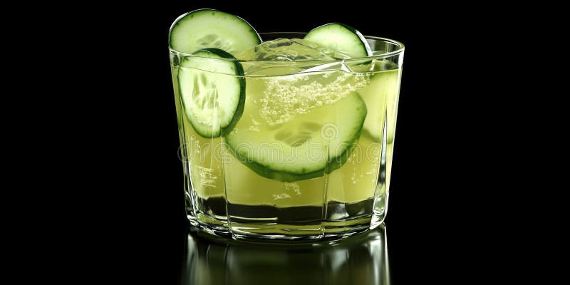 Refreshing snack of cucumber slices on top of ice. Refreshing addition stock images, royalty-free photos and pictures