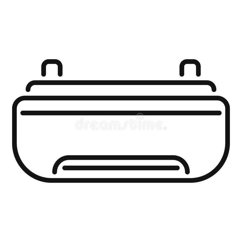 Refrigeración de aire acondicionado de sistema dividido que proporciona aire fresco ilustración del vector