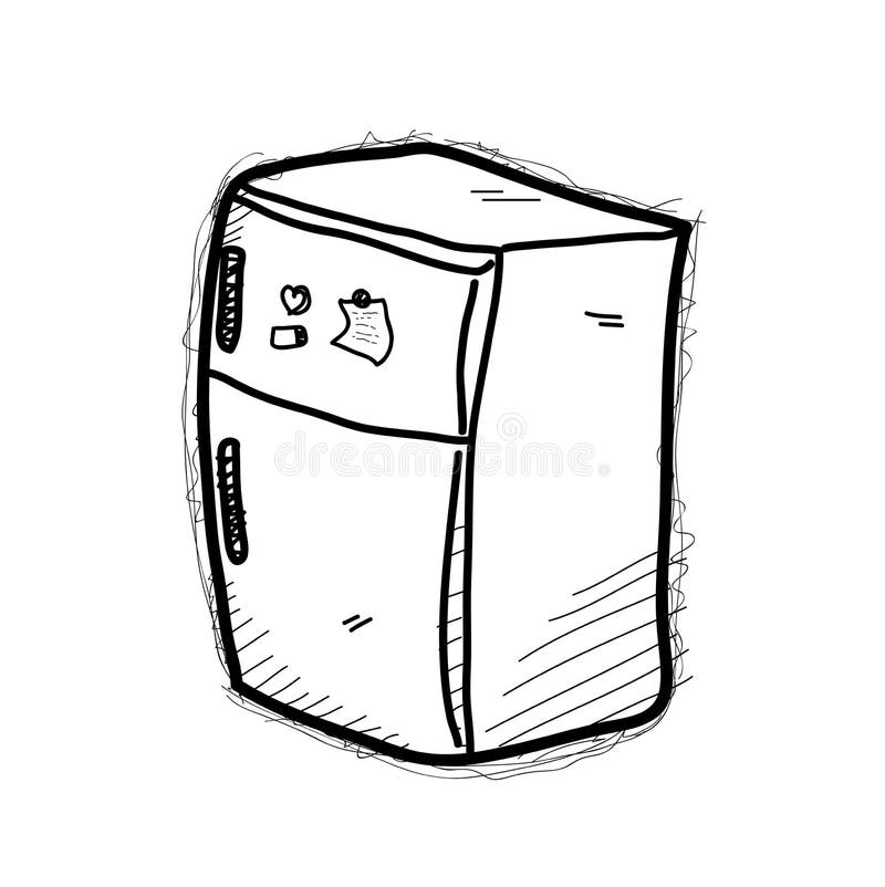 Refrigerator Pencil Drawing Stock Illustrations  66 Refrigerator Pencil  Drawing Stock Illustrations Vectors  Clipart  Dreamstime
