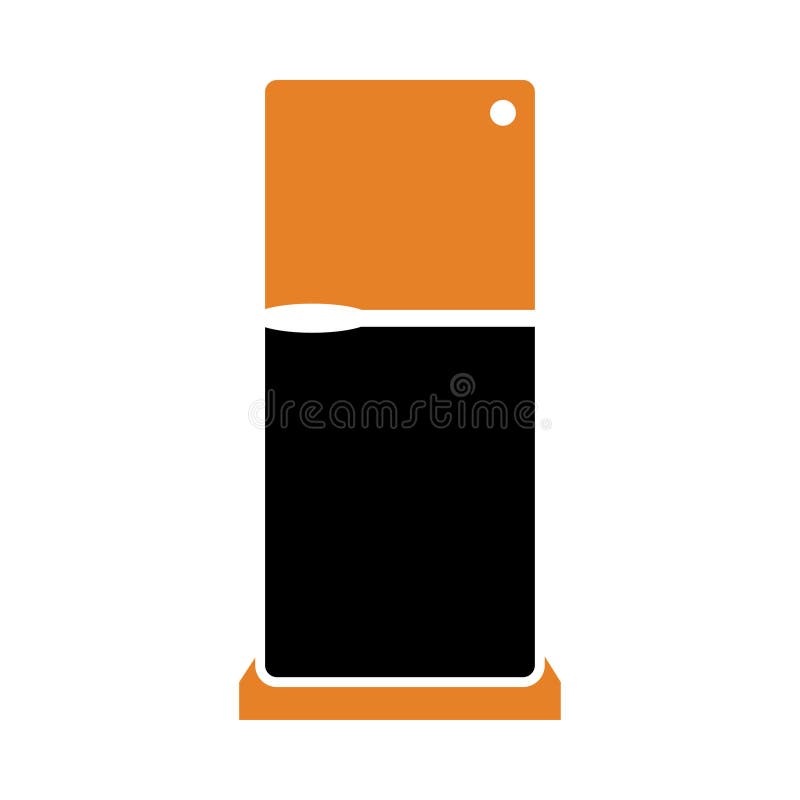 Refrigerator freezer icon royalty free illustration