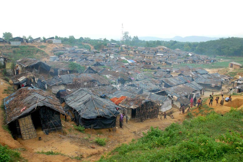 The overview of Kutupalong Rohingya refugee camp, Teknaf, Coxï¿½s bazar. There are 30,000 un-registered By UNHCR Rohingya refugees living in the camp. The overview of Kutupalong Rohingya refugee camp, Teknaf, Coxï¿½s bazar. There are 30,000 un-registered By UNHCR Rohingya refugees living in the camp.