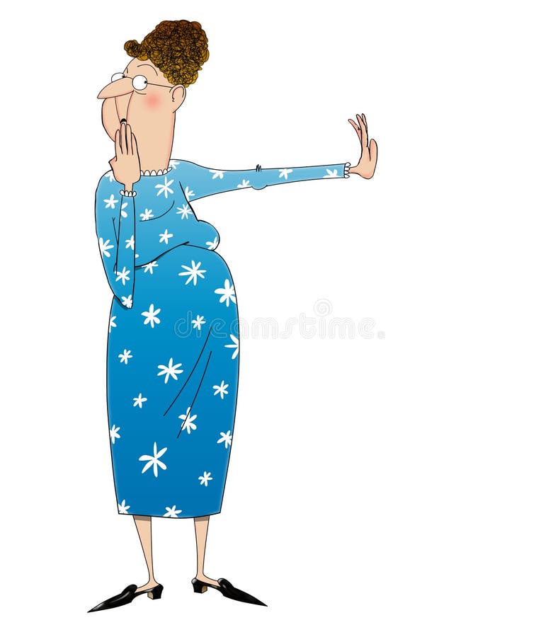 Cartoon of a Woman Looking Down at Her Sagging Boobs Stock Illustration -  Illustration of clothes, smiling: 104412638