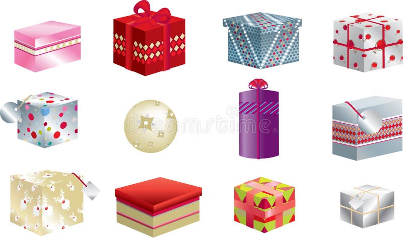 Regali di Natale 3d royalty illustrazione gratis Regali di Natale 3d royalty illustrazione gratis