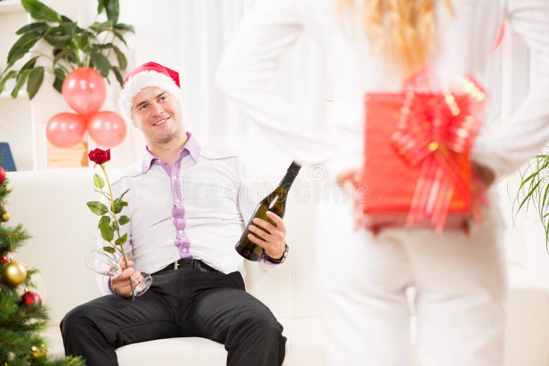 Regalo di Natale fotografia stock libera da diritti