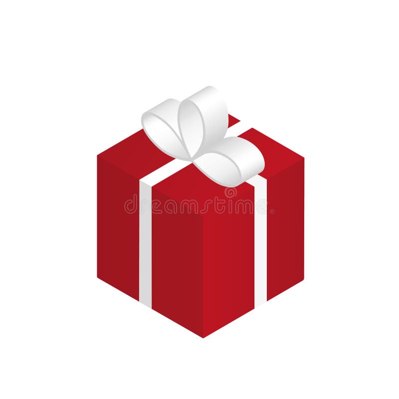 Regalo rojo stock de ilustración Regalo rojo stock de ilustración