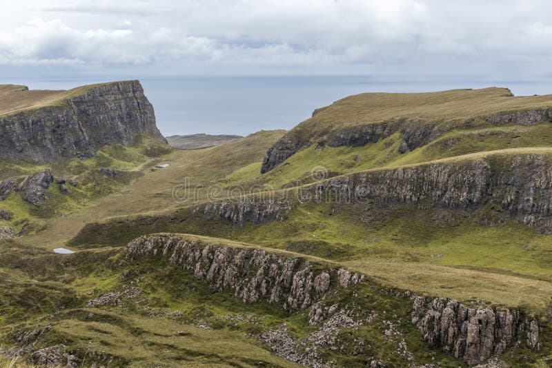 Regard à voir du Quiraing photographie stock Regard à voir du Quiraing photographie stock