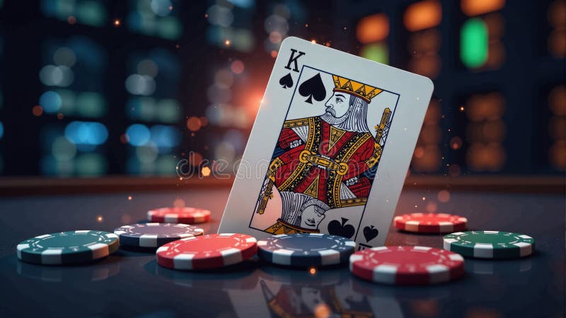 Regele de pică Card Concept stock photos