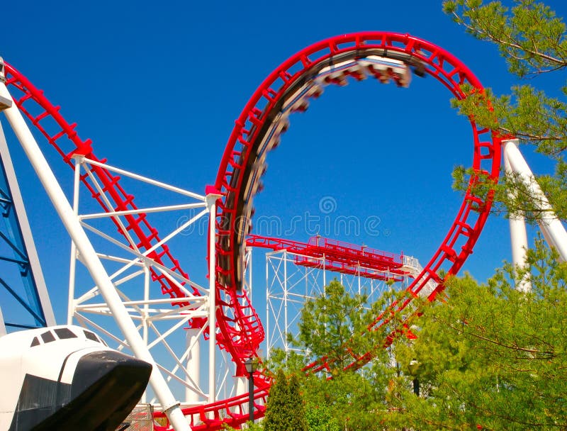 Roller Coaster at an amusement park. Roller Coaster at an amusement park