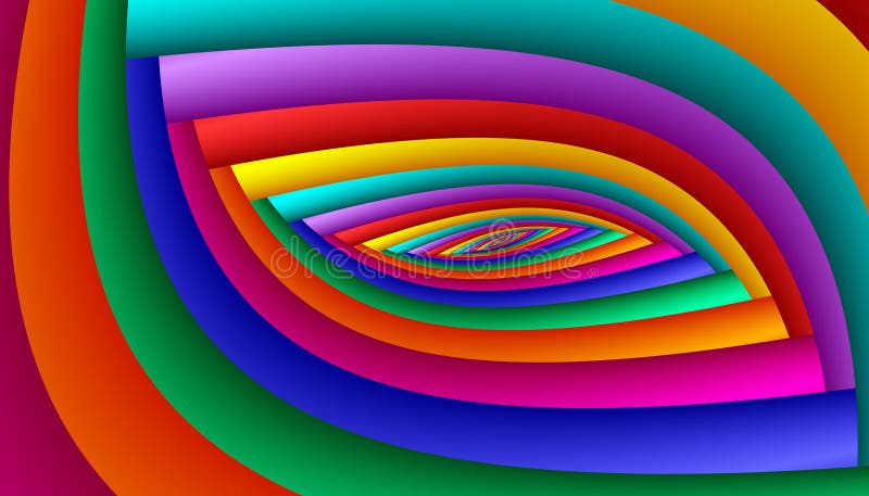 Regenbogen-Augen-Auszug vektor abbildung Regenbogen-Augen-Auszug vektor abbildung