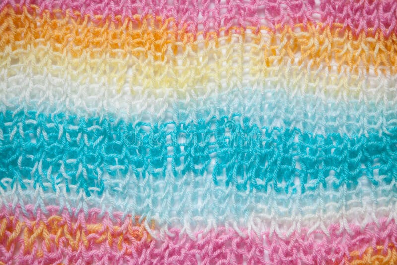 Regenbogen färbt Hintergrund, Strickgarnbeschaffenheitsabschluß oben stockbild Regenbogen färbt Hintergrund, Strickgarnbeschaffenheitsabschluß oben stockbild