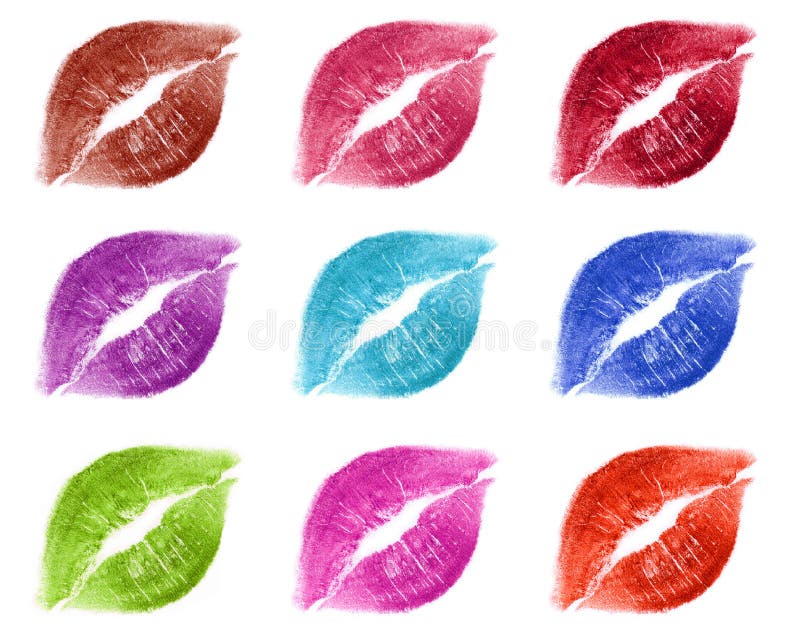 Regenbogen-Lippen lizenzfreie stockfotos Regenbogen-Lippen lizenzfreie stockfotos