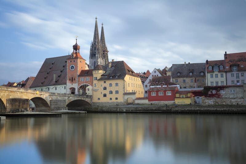 City of Regensburg. stock photo. Image of outdoors, house - 114334954