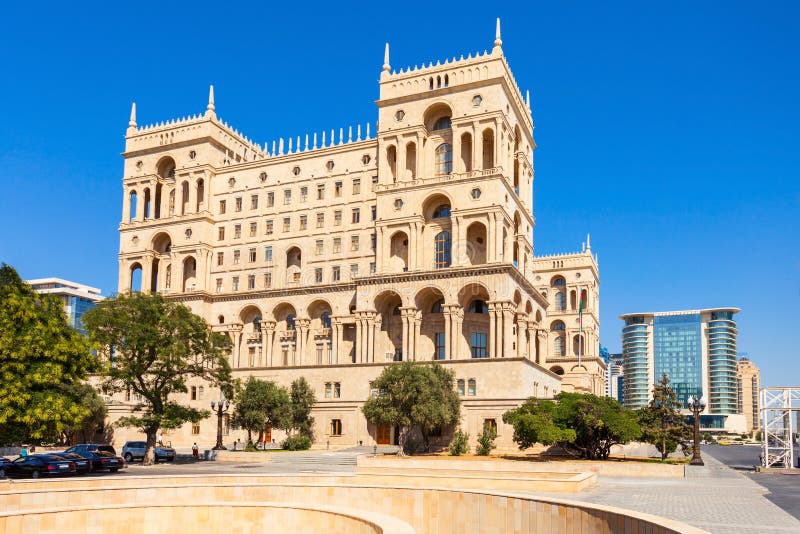 Regerings- hus av Baku arkivbilder Regerings- hus av Baku arkivbilder