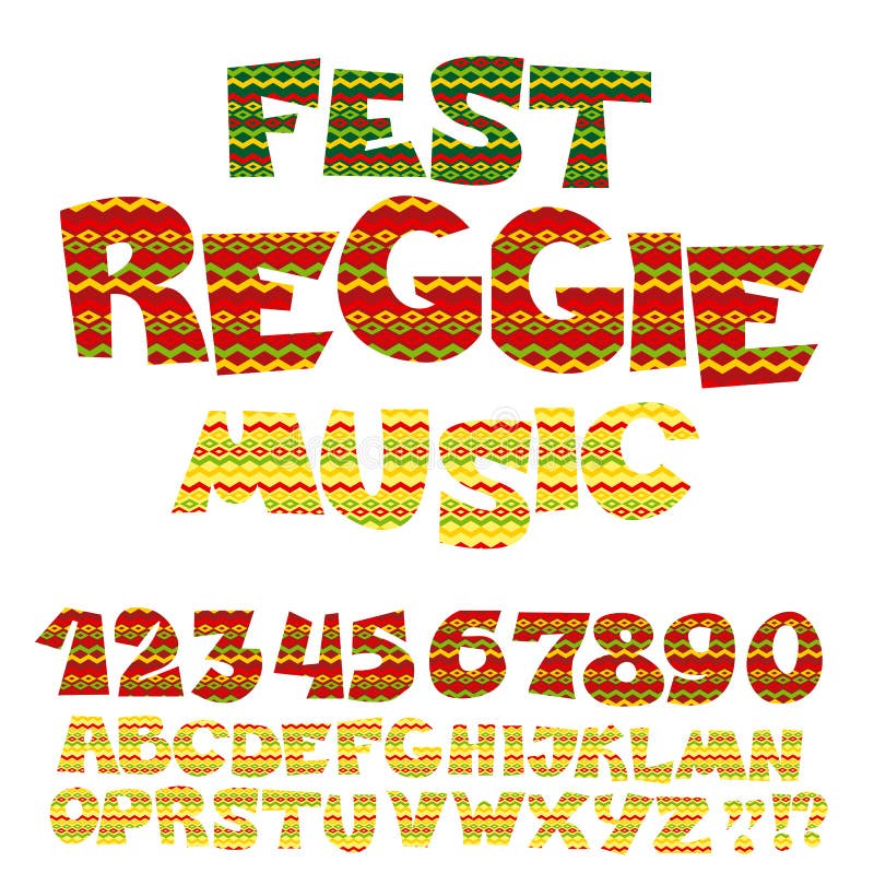 Jamaica Font Vector Alphabet Stock Vector Illustration Of Trendy Stylish 120838244