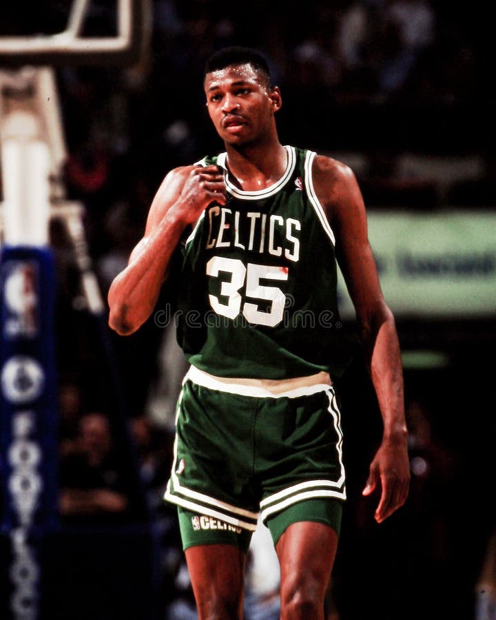 Boston Celtics star Reggie Lewis, #35. Image taken from color slide. Boston Celtics star Reggie Lewis, #35. Image taken from color slide.