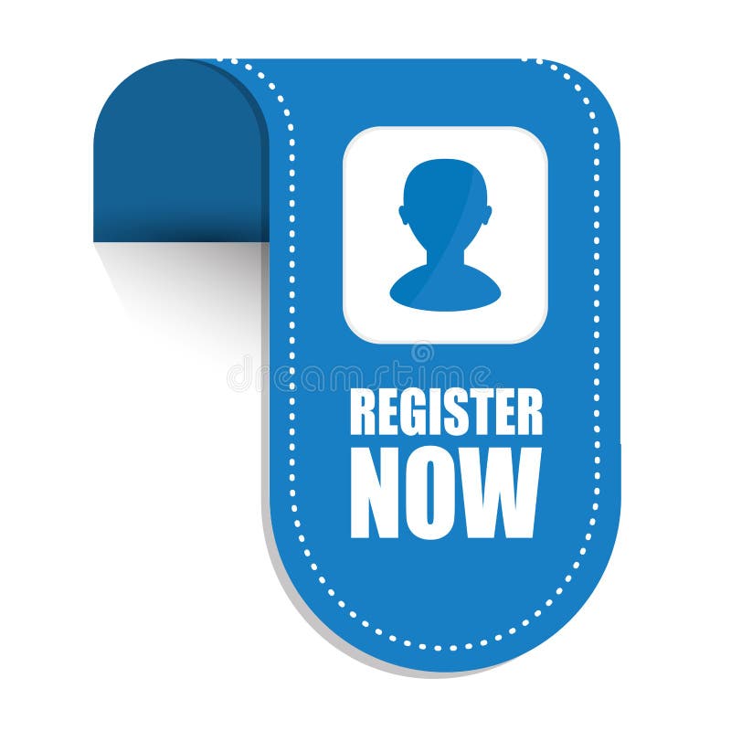 Register now design. vector illustration