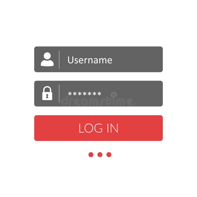 Register page design. Login form account user password identity web log screen security profile privacy appinterface, user profile royalty free illustration Register page design. Login form account user password identity web log screen security profile privacy appinterface, user profile royalty free illustration