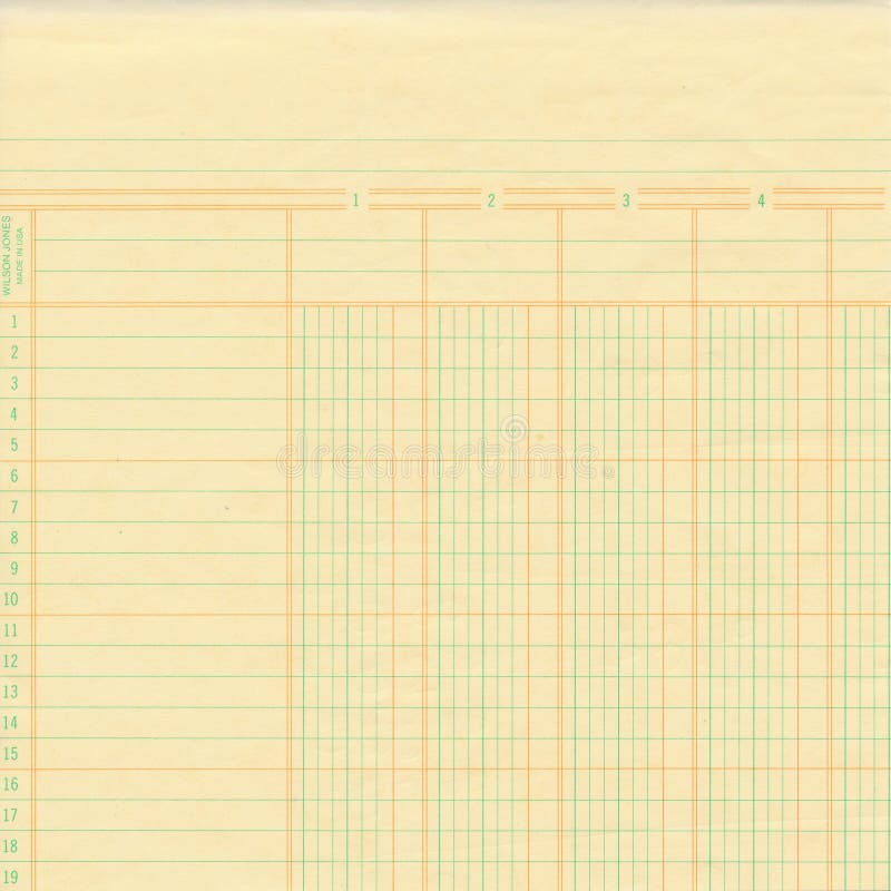 Registre de vintage ou papier de graphique jaune image libre de droits Registre de vintage ou papier de graphique jaune image libre de droits