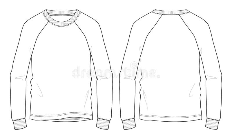 Sweatshirt Vector Fashion Template for Men’s. Stock Vector ...