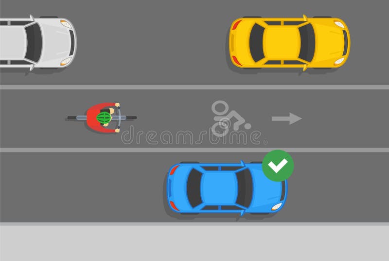 Vista De Cima De Um Sinal De Estacionamento Correto E Incorreto