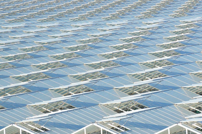 Greenhouse Roof with Open Windows Stock Photo Image of facade